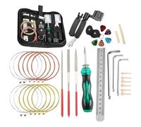 Kit di Attrezzi per il Setup della Chitarra per la Manutenzione dei Tasti | Set di Utensili per la Regolazione della Chitarra Per Musicisti Liutaio Basso Elettrico Ukulele Banjo Strumenti Musicali