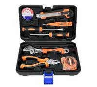 Kit di attrezzi per la casa, set di chiavi - Organizzatore della cassetta degli attrezzi | 8x Meccanico Toolbox hardware di ristrutturazione con per la riparazione domestica