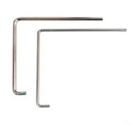 Kit di attrezzi per la regolazione della bicicletta, con 2 chiavi esagonali curve da 4 mm e chiave TX15 per riparazioni e messa a punto (argento)