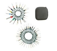 Kit di attrezzi per la rimozione del terminale, kit di attrezzi per la rimozione della penna, 38 x elettrici, Key Extractor Depinning Set, scorte di riparazione per auto