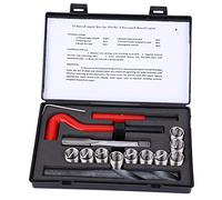 Kit di attrezzi per la riparazione della filettatura M14x1.5 da 15 pezzi, inserti per filettatura femmina Kit di accessori per la riparazione di Helicoil
