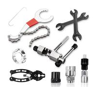 Kit di Attrezzi per La Riparazione di Bici, 9 Pezzi Attrezzi Bicicletta Kit di Interruttore per Catena della Bici + Utensile di Rimozione + Estrattore a Manovella + Rimozione del Movimento Centrale