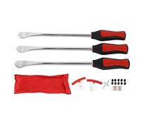 Kit di attrezzi per leva a cucchiaio per pneumatici 11,8 pollici per riparare e sostituire pneumatici Strumento di rimozione per cambio pneumatici con 2 coperture protettive 6