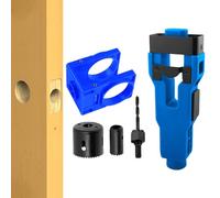 Kit di attrezzi per l'installazione di chiavistelli per porte, set universale per porte in legno da 35 mm a 45 mm, ricambio per serratura a chiavistello, riparazione domestica DIY