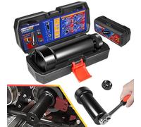 Kit di attrezzi per puleggia dell'albero principale da 2-1/4" con scatola portaoggetti, adatto per Harley Davidson Twin Cam, Dyna, Electra Glide, Heritage Softail (dal 2006 in poi) - Presa dado di