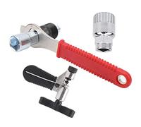 Kit di attrezzi per riparazione biciclette, set di manutenzione bici con chiave esagonale, rompicatena, estrattore per manovella del movimento centrale, acciaio ad alta resistenza (asse centrale