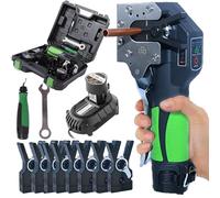 Kit di attrezzi per tubi elettrici con morsetti multipli e pinze per svasatura e ricarica di metalli morbidi