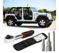 Kit di attrezzi Torx per rimozione sportello hard top 82214166AB 68361574AB compatibile per Jeep Wrangler JL JK 2-4 porte 2007-2019 Soft Top Hard (rosso)