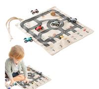 Kit di auto da corsa in legno, gioco da tavolo per guida e parcheggio su pista in tela con , giochi da tavolo con interazione tra genitori e figli, scacchi P