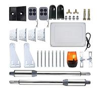 Kit di automazione porte a battente PNI MAB300, con 2 motori da 40W, telecomandi e pannello di controllo, fotocellule e lampada, lunghezza cancello 2 x 2,5m max, peso cancello 200Kg