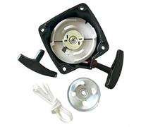 Kit di avviamento a strappo in acciaio per decespugliatori da 33 cc, 43 cc, 52 cc con corda da 90 cm, kit di maniglia di avviamento in plastica e metallo