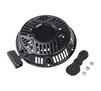 Kit di avviamento a strappo per 797747 per motore ad albero orizzontale serie 2100 da 420 cc, 13,5 CV, con corda da tirare e viti per una facile installazione e struttura in plastica, colore nero