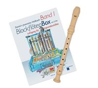 Kit di avviamento con flauto Tuyama TFS-06B (sistema di presa barocco) e flauto blocco Band 1, ideale per principianti