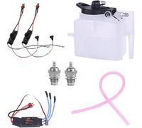 Kit di Avviamento del Motore Toyan, Tubo Flessibile del Serbatoio Dell'olio Esc del Modulo di Accensione della Candeletta, per Modello di Motore A Metanolo A Quattro Tempi A Doppio Cilindro