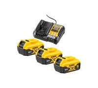 Kit di avviamento DeWALT caricabatteria + 3 batterie 18V 5.0Ah DCB1104P3