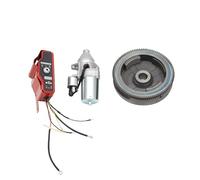 Kit di avviamento elettrico volano, specifico per motori Honda GX340 11 PS e Honda GX390 13 PS, composto da motorini di avviamento, volano e chiavi