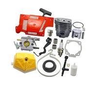 Kit di avviamento for cilindro e pistone da 46 mm adatto for carburatore, filtro dell'aria, regolatore del nastro del freno della catena, parte di ricambio for motosega.