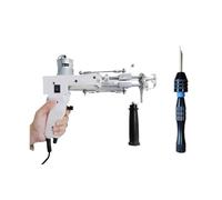 Kit di avviamento for pistola elettrica for tufting di tappeti 2 in 1, macchine for tessitura manuale di tappeti, macchine for floccaggio, taglio del pelo ad anello(With Tufting Pen)