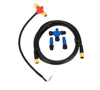 Kit di avviamento NMEA 2000, kit starter di rete NMEA 2000 di grado marino con spina dorsale 0,3 meterali 2 m cavi per cavoli Terminitori e kit connettore per elettronica per