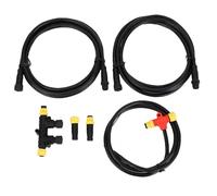 Kit di avviamento NMEA 2000, un cavo con spina dorsale di grado marino e un cavo a discesa set con magliette e terminatori per una rete NMEA 2K Lowrance