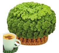 Kit di avviamento per adulti per barattoli per sottobicchieri, vaso da fiori sottobicchieri, artigianato lavorato a maglia, set di start-up per imparare a lavorare all'uncinetto