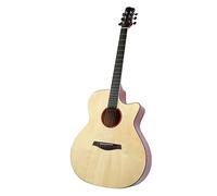 Kit di Avviamento per Principianti per Chitarra Folk, Specchio Aggiornato per Chitarra Acustica in Legno Massello di Lunga Durata Completamente Attrezzato per gli Amanti della Musica (Colore del