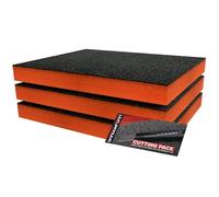 Kit di Avvio Shadow Foam 3 pezzi | Inserti in Schiuma per Cassetta degli Attrezzi - Foglio di Schiuma 40x32cm per Organizzazione Cassetta degli Attrezzi, Sistemi di Conservazione per Fai da Te e