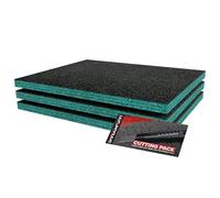 Kit di Avvio Shadow Foam 3 pezzi | Inserti in Schiuma per Cassetta degli Attrezzi - Foglio di Schiuma 40x32cm per Organizzazione Cassetta degli Attrezzi DIY & Sistemi di Conservazione degli Utensili