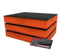 Kit di Avvio Shadow Foam 3pz | Inserti in Schiuma per Cassetta degli Attrezzi - Foglio di Schiuma 40x32cm per Organizzazione Cassetta degli Attrezzi, Sistemi di Conservazione per Fai da Te e Attrezzi