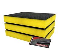 Kit di Avvio Shadow Foam 3pz | Inserti in Schiuma per Cassetta degli Attrezzi - Foglio in Schiuma 40x32cm per Organizzazione Cassetta degli Attrezzi DIY & Sistemi di Conservazione degli Utensili