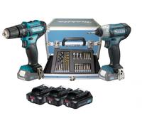 Makita CLX228SAX2 Kit Trapano E Avvitatore Impulsi 12V 3x2,0Ah Valigia Accessori