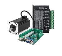 Kit di azionamento motore passo-passo 2PH 57 con scheda di controllo USB, Nema23, 1,2-3 NM, per router CNC e macchine tessili(With Drive Mach3,1.2Nm Motor)