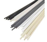 Kit di bacchette for saldatura in plastica - Bacchette multimateriale PP ABS PE PVC for riparazioni fai da te in casa, crepe e contenitori for auto, nero (PP PE ABS)*20(Black (Pp Pe Abs)*20)