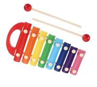 Kit di bacchette per strumenti a percussione xilofono glockenspiel colorato in legno da 8 note