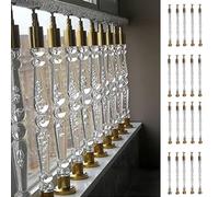 Kit di balaustre per scale interne, 20 pezzi con staffe e basi in metallo per un facile rimodellamento fai da te, perfetto per migliorare le scale domestiche e design moderno