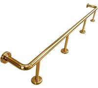 Kit di barre per piedi da parete, per ristoranti e cucine, lunghezza regolabile da 3,28 a 5 m, perfetto per bar e reception, design durevole per uno stile migliorato