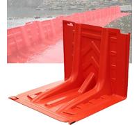 Kit di barriera di Protezione Contro Le inondazioni, barriera in plastica a Forma di L per la deviazione dell'Acqua, Controllo di Emergenza delle inondazioni per Garage, Porte, Sca