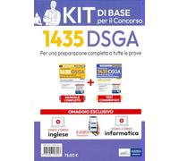Concorso 1435 DSGA: kit base per la preparazione a tutte le prove. Con corsi di formazione online di inglese e informatica