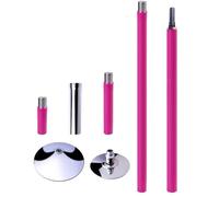 Kit di bastoncini da ballo, regolabili in altezza e asta statica professionale, in silicone spesso da 45 mm, portatile, per fitness domestico, esercizi, palestra, feste