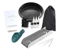 Kit di battaglia d'oro, strumenti portatili con grondaia, kit di mining con battente classificatore, per esplorazione e in lago, fiume, montagna