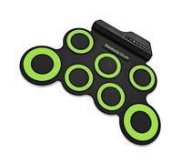 Kit di batteria elettrica per principianti Elettronico digitale Pieghevole Rolls Up Drum Set Pad Pratica Con Pedali E Bastoni Rolls Up Drum Set