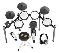 Kit Di Batteria Elettronica In Acciaio Legato Per Adulti Con 455 Suoni Pad Per Batteria In Mesh Bacchette Per Batteria Pedali Per Carichi Pesanti Trono Per Batteria