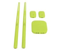Kit di Batteria Virtuale Ad Aria, Set di Batteria Elettronica Portatile per realtà Virtuale con Pedali per Bacchette per Adulti e Bambini (GREEN)