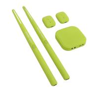 Kit di Batteria Virtuale Portatile Set di Batteria Elettronica Ad Aria per Principianti, Bambini, Adulti Esperienza di realtà Virtuale (Verde)