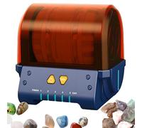 Kit di Bicchieri di Roccia Professionale, Macchina per Lucidare I Gioielli Elettrici con Copertura della Partizione E Barilotto di Lucidatura della Colla, Ruota A Pelo, per Cristalli Pietre