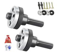 Kit di biella con adattatore per smerigliatrice angolare per trapano elettrico, adattatore per smerigliatrice angolare per trapano elettrico, utensili elettrici ad albero variabile (2 pezzi, 10+6 mm)