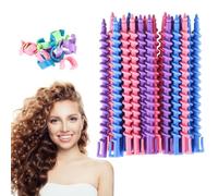 Kit di bigodini ondulati per capelli, 100 pezzi per permanente, aste arricciacapelli in materiale plastico per acconciature personalizzate, aste permanenti senza calore per capelli lunghi, colori