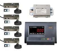 Kit Di Bilancia Per Bestiame 5T, Bilancia A Pavimento Con Indicatore Alta Precisione & 4 Celle Di Carico, Bilancia Elettronica Acquastabile 11000LBS, Per animali, Pesatura Agricola, Funzione Tara