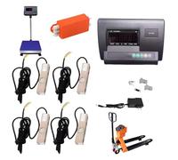 Kit Di Bilancia Per Bestiame Precisione C3, 5T Bilancia Pavimento Alta Precisione Con 4 Celle Di Carico + Giunzione, 11000LBS Bilancia Acquastabile Per Bovini, Capre, Pecore E Suini