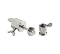 Kit di bilanciamento per spiedini per barbecue e girarrosti, bilanciatore per spiedini in acciaio inox con limitatore a L, per spiedini quadrati esagonali fino a 14 mm